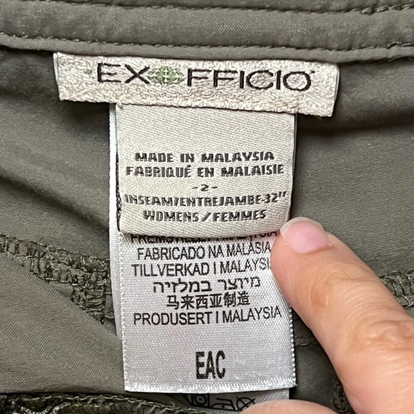 🌻 EXOFFICIO Nomad Roll Up Pant Women's size 2 Hiking Outdoor Activewear Camping - Picture 7 of 11